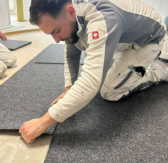 Bodenbelegarbeiten der SG Malerfachbetrieb