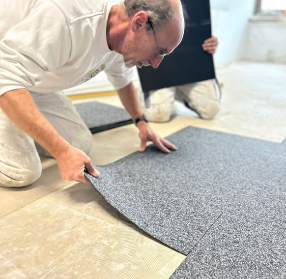 Bodenbelegarbeiten der SG Malerfachbetrieb